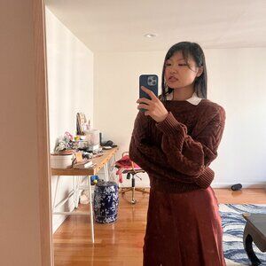 Aritzia sunday best cooper cardigan epicurean brown